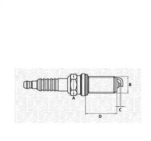 MAGNETI MARELLI 062000777304 -  Свеча зажигания